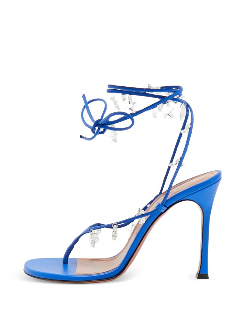 Amina Muaddi star-charm sandals - Blue
