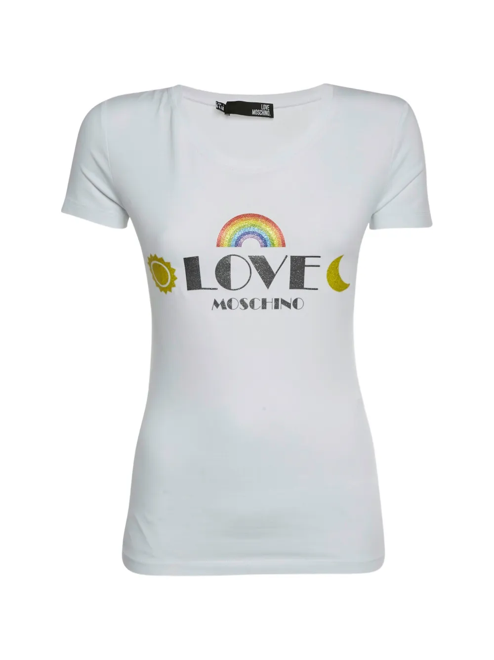 Love Moschino graphic-print T-shirt - Bianco