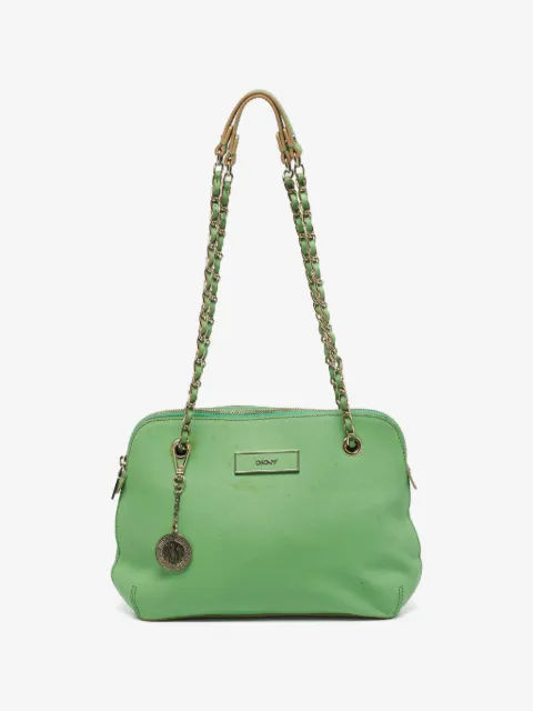 DKNY Vintage Schultertasche aus Leder