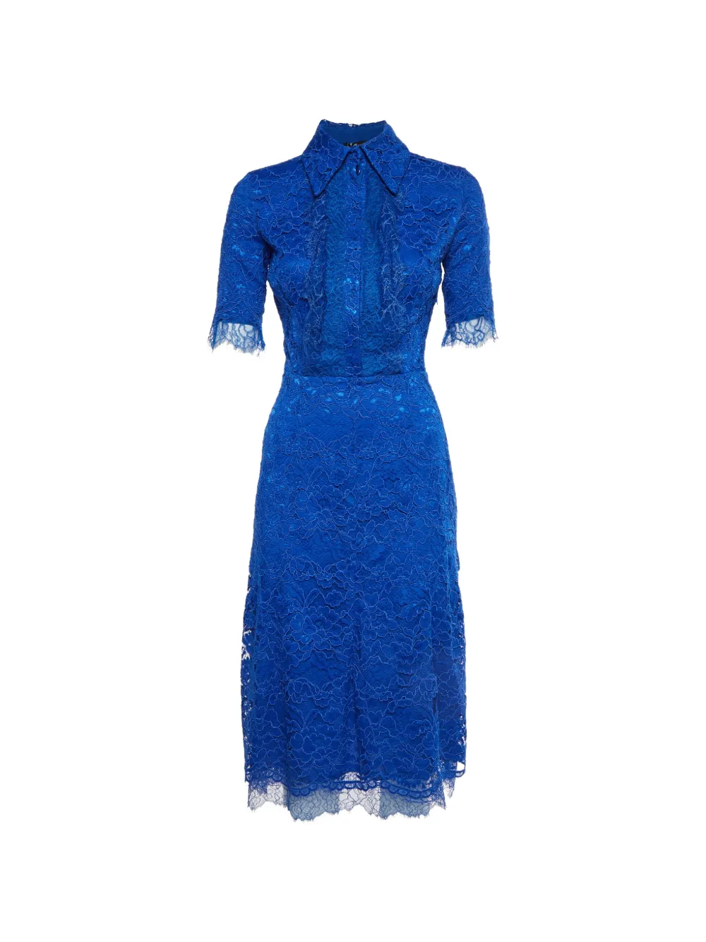 Dolce & Gabbana Pre-Owned guipure-lace dress - Blu