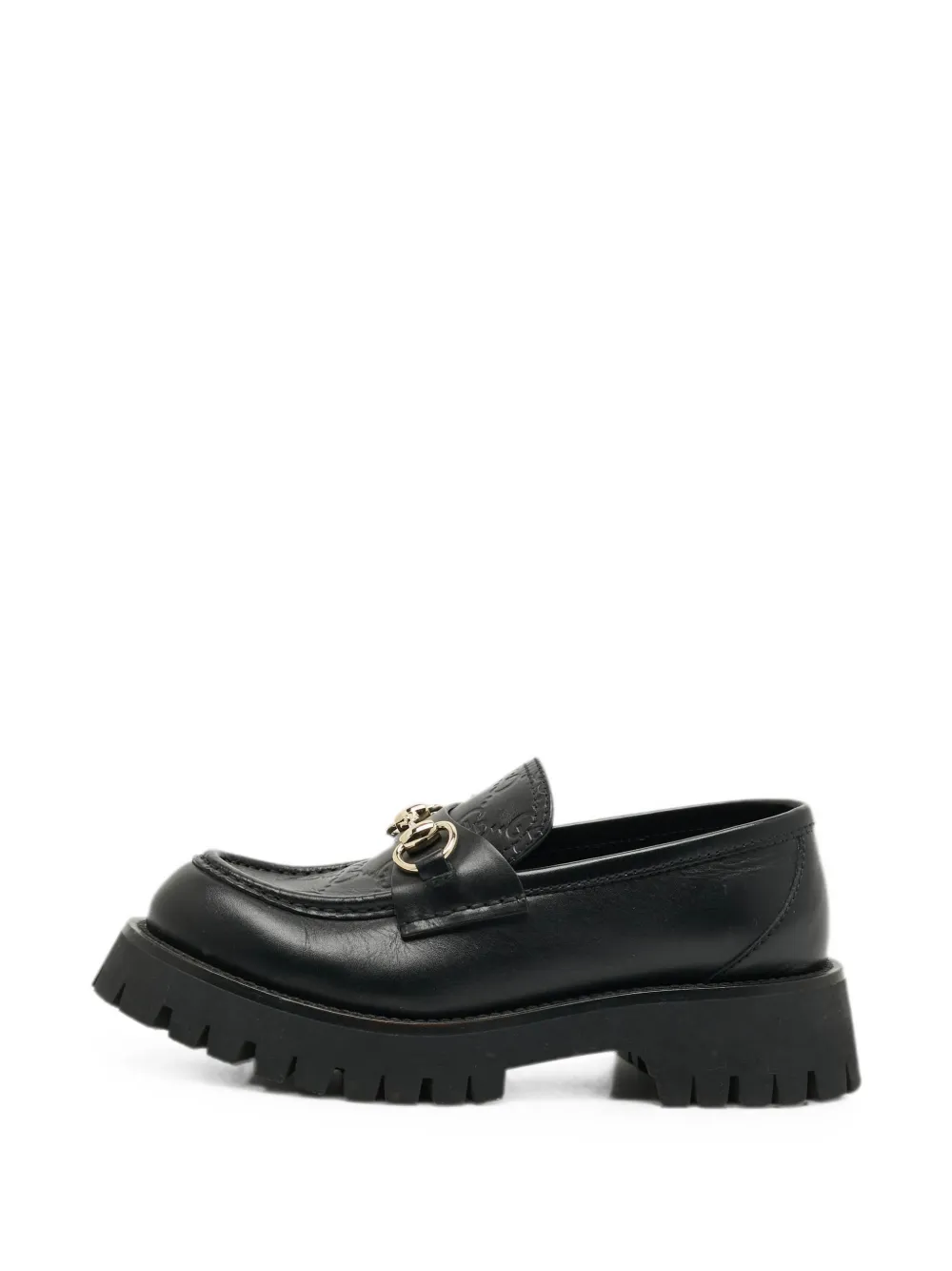 Gucci Pre-Owned Horsebit GG loafers - Schwarz