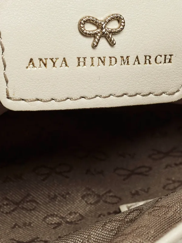 Anya Hindmarch レザーショルダーバッグ | ブラウン | FARFETCH JP
