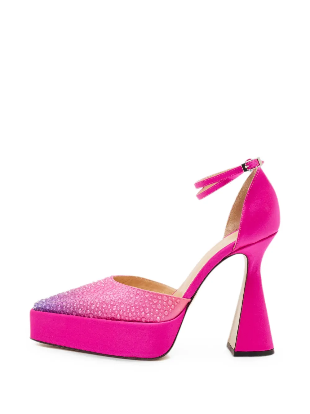 MACH & MACH Galaxy crystal-embellished platform pumps - Rosa