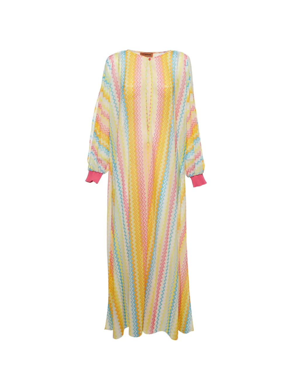 Missoni Pre-Owned zigzag sheer beach cover-up - Giallo