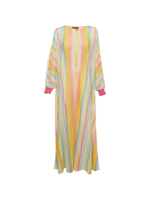 Missoni Pre-Owned zigzag sheer beach cover-up