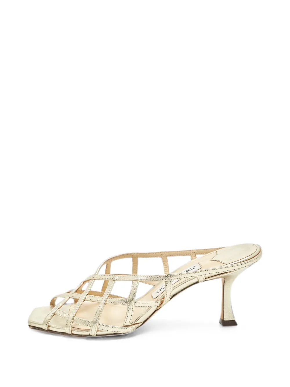 Jimmy Choo Pre-Owned Sai leather heeled sandals - Gold