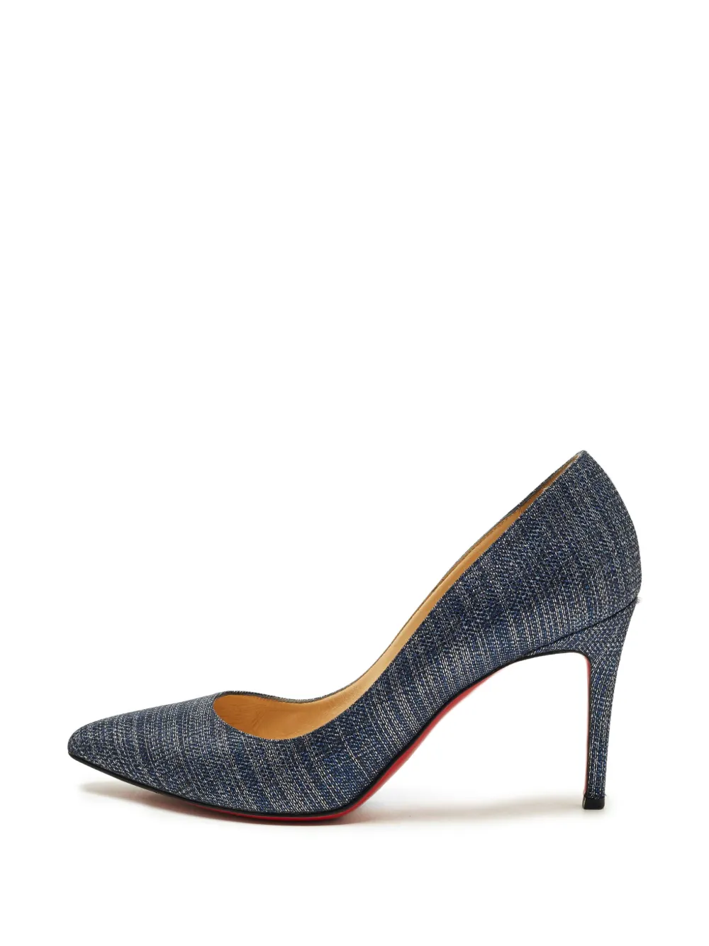 Christian Louboutin Pre-Owned Pigalle Follies pointed-toe heeled pumps - Blau