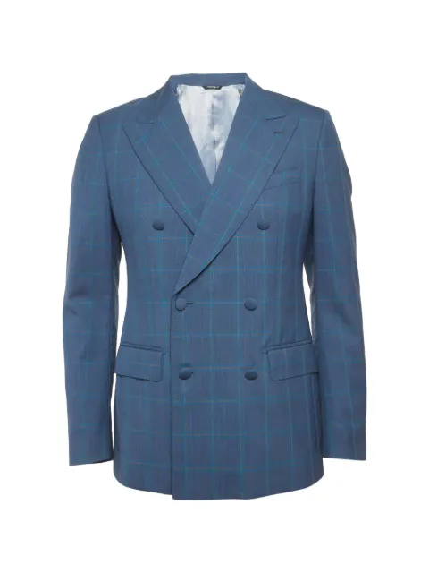 Dolce & Gabbana Pre-Owned check-pattern double-breasted blazer