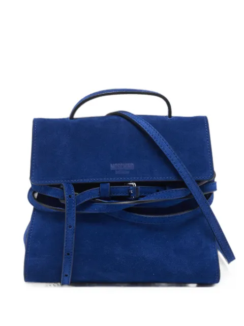 Moschino Pre-Owned Tie Me suede mini bag