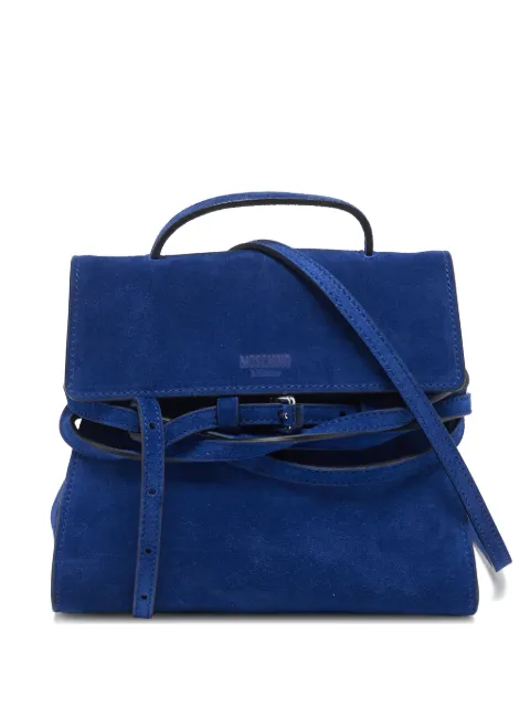 Moschino Pre-Owned Tie Me suede mini bag