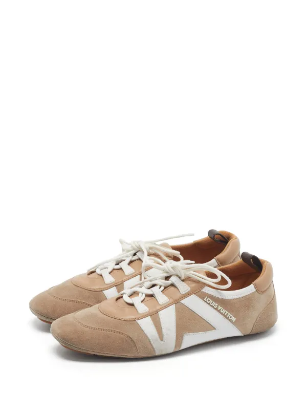 Louis Vuitton Pre-Owned Sneakerina Leather Sneakers | Neutrals