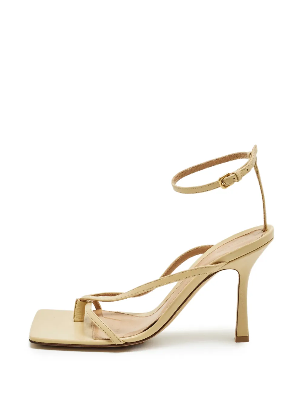 Bottega Veneta Pre-Owned Stretch-thong ankle-strap sandals - Toni neutri
