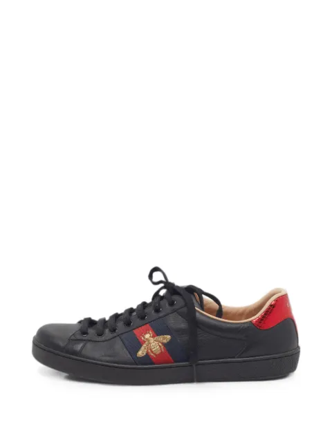 Gucci Pre-Owned Ace bee-embroidered sneakers