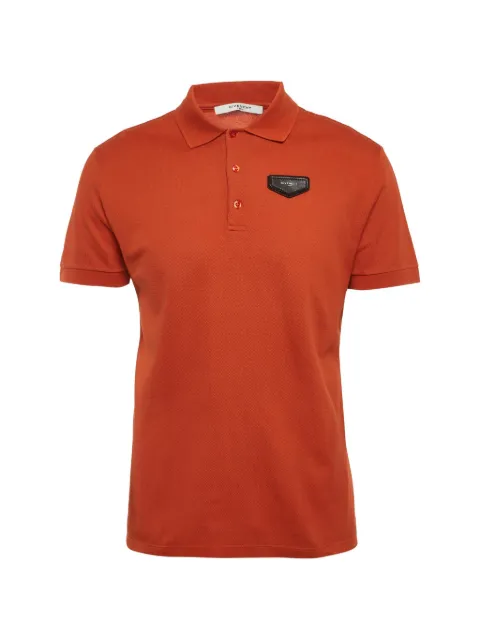 Givenchy Pre-Owned logo-patch short-sleeve polo shirt