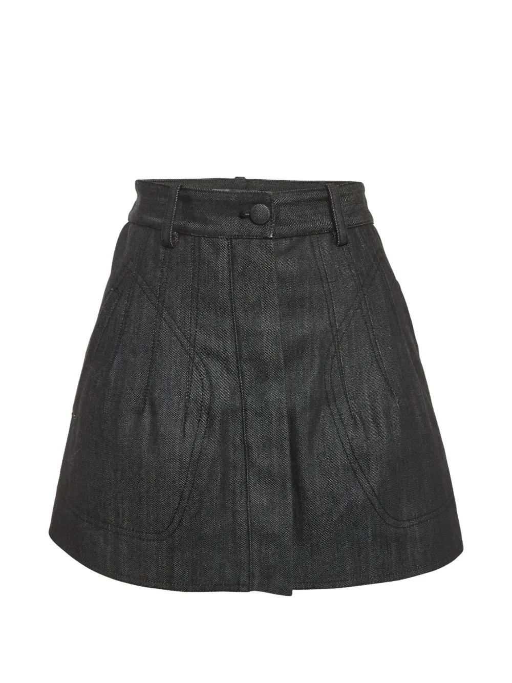 Balenciaga Pre-Owned seam-detail mini skirt - Nero