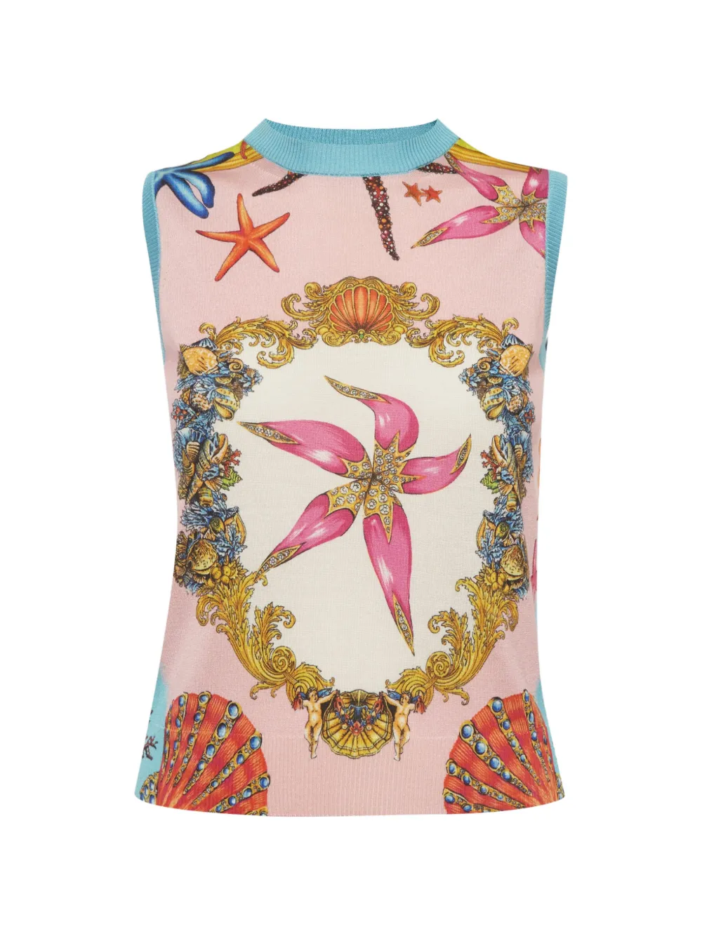 Versace Pre-Owned graphic-print tank top - Rosa