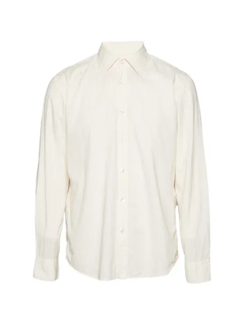 BOSS striped long-sleeve button-down cotton shirt
