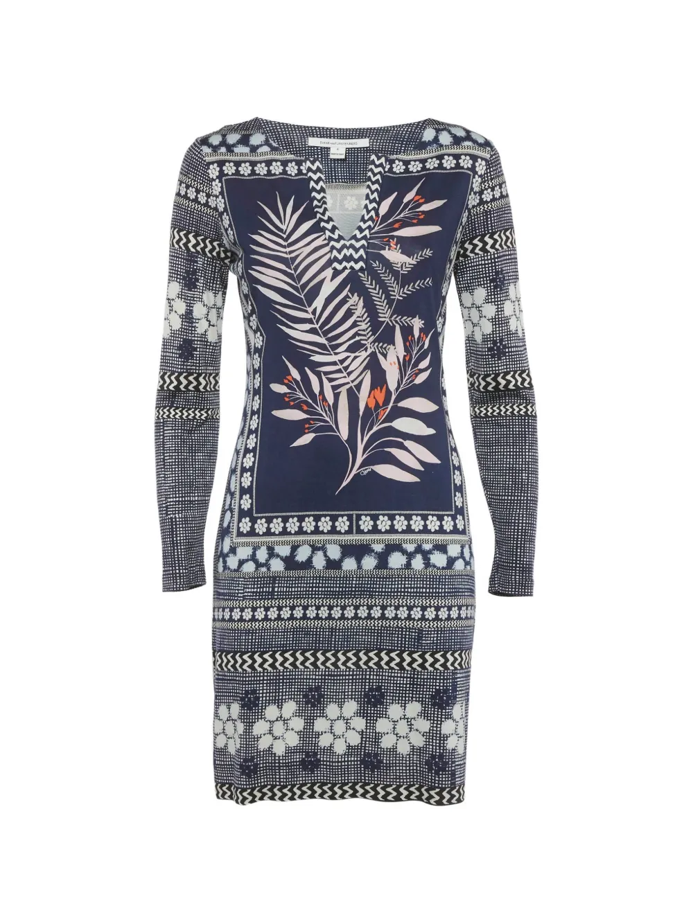 DVF Diane von Furstenberg Reina midi botanical-print dress - Blau