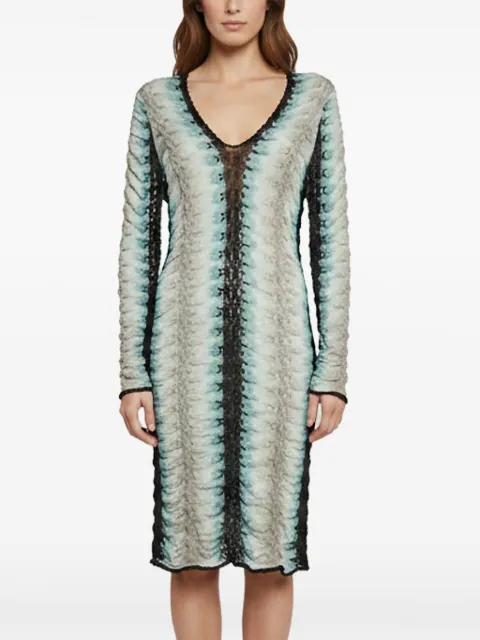 Missoni Pre-Owned pointelle ruched midi dress