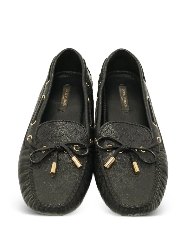 Louis Vuitton Pre-Owned Gloria モノグラム ローファー | ブラック 