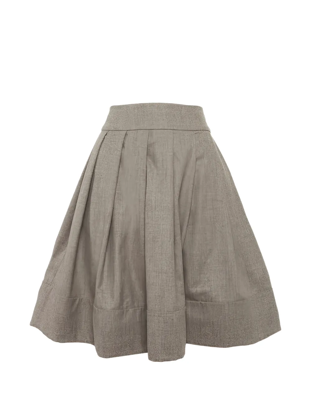 Celine Pre-Owned pleated mini skirt - Grigio