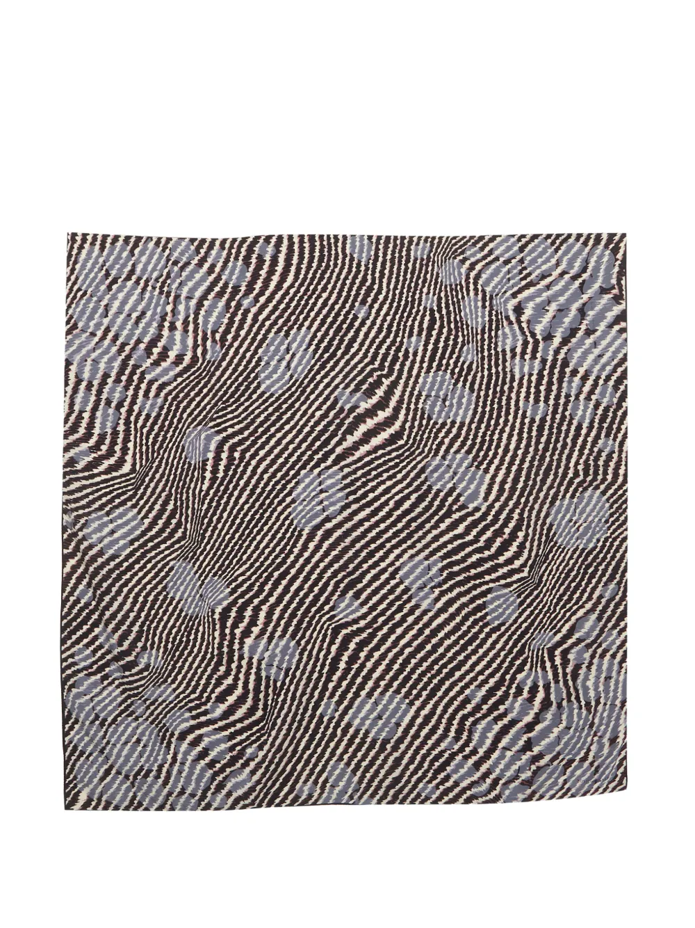 Bottega Veneta Pre-Owned printed silk scarf - Nero