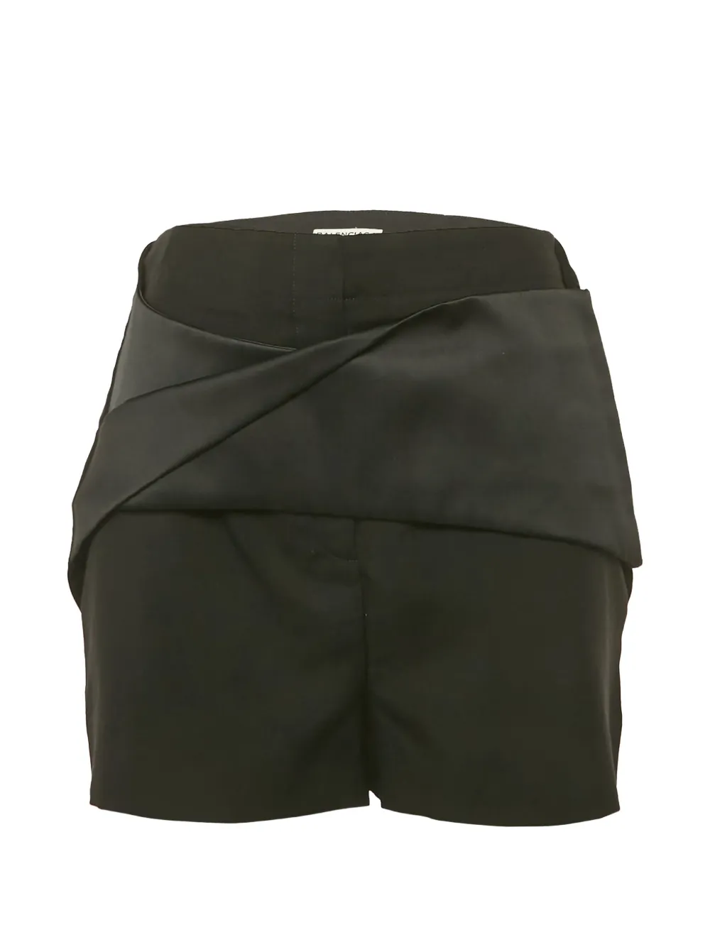 Balenciaga Pre-Owned Origami draped wool shorts - Nero