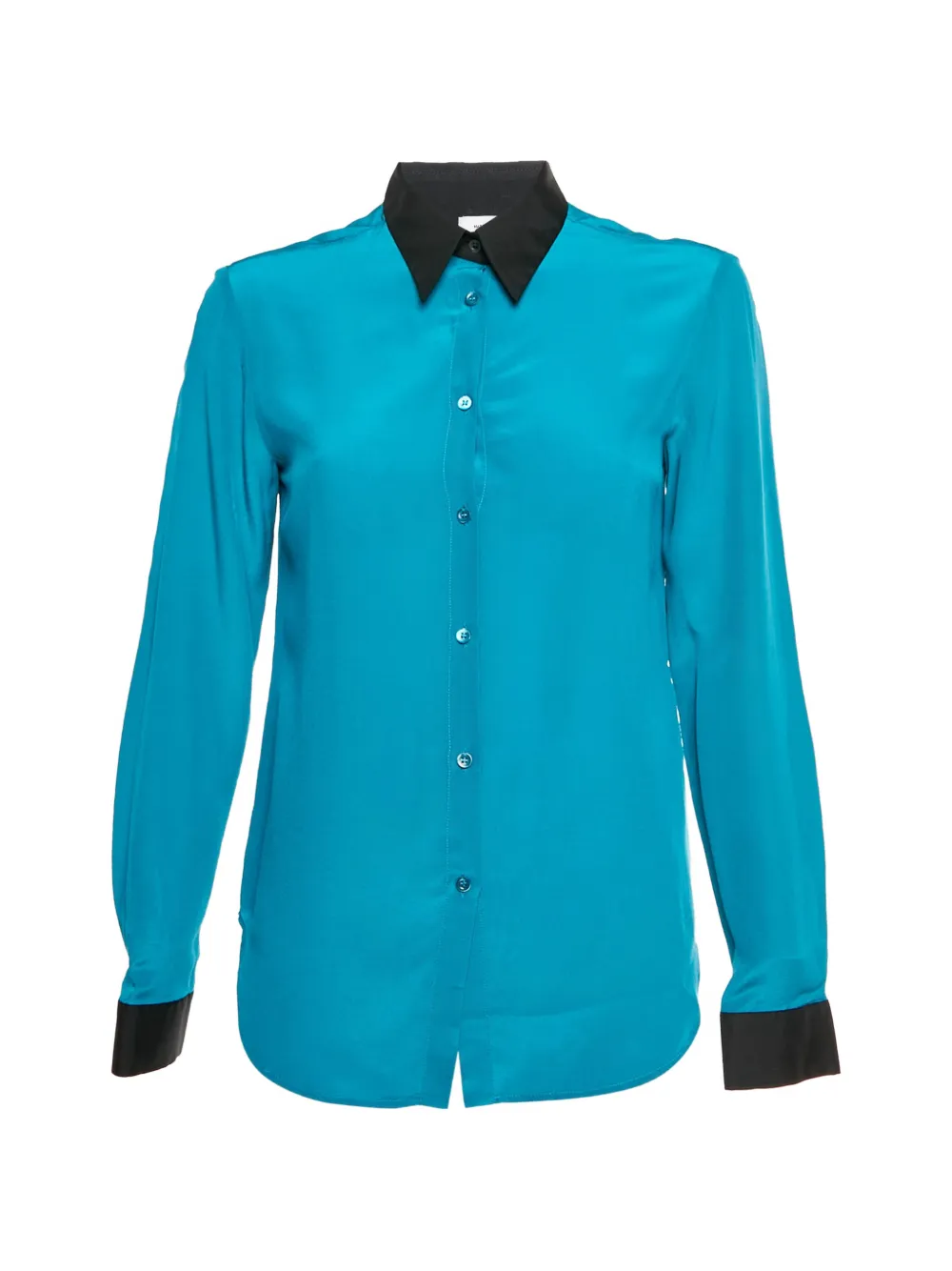 Missoni Pre-Owned contrast-collar long-sleeve shirt - Blu