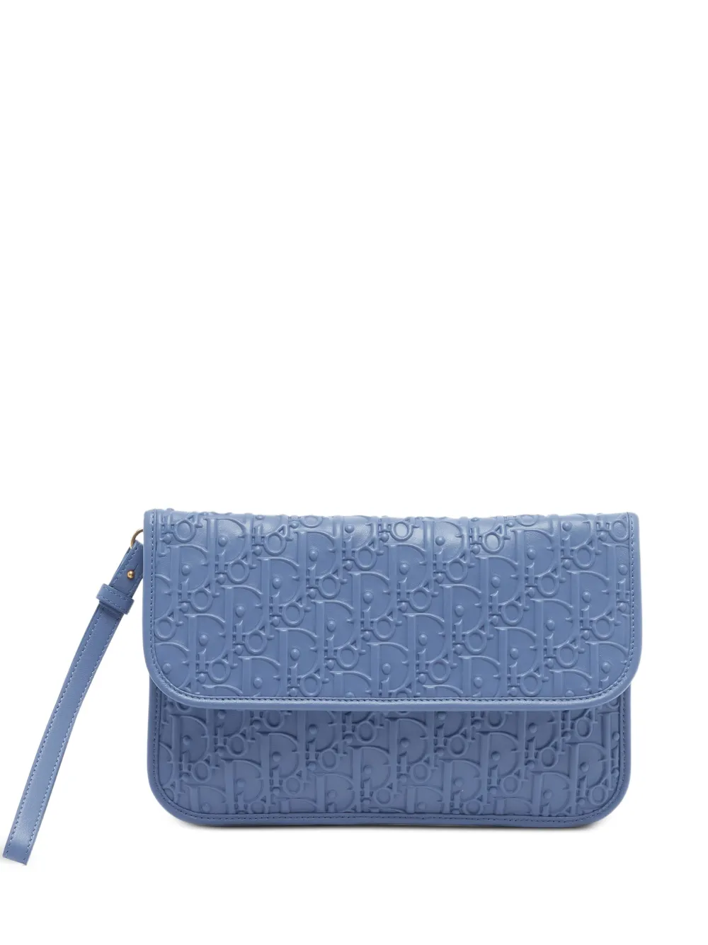 Christian Dior Pre-Owned 2019 logo-embossed pouch - Blue