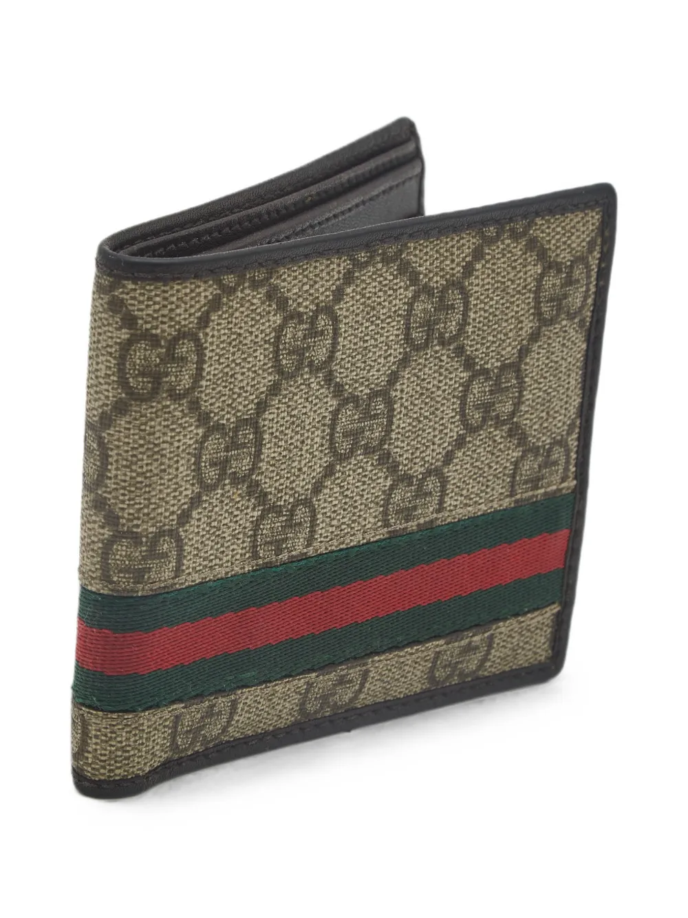 Gucci Pre-Owned Web GG Supreme wallet - Toni neutri