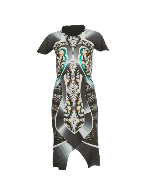 Peter Pilotto abstract-print mock-neck dress