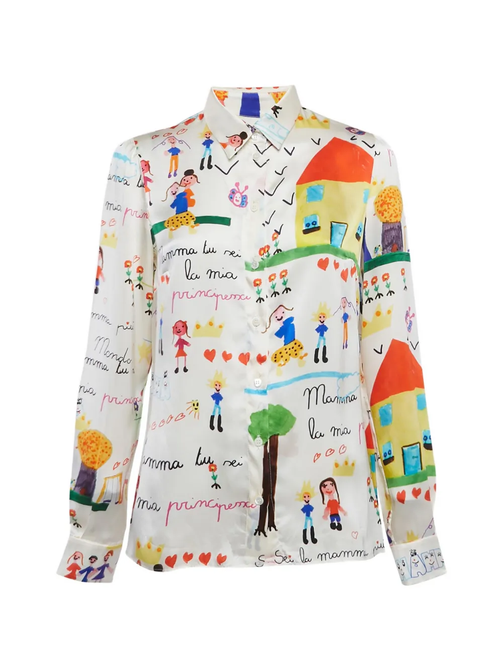 Dolce & Gabbana Pre-Owned DG Family-print shirt - Bianco
