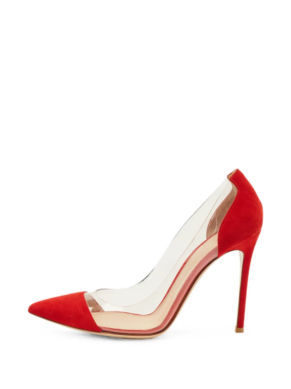 Gianvito Rossi suede panelled pumps - Weiß