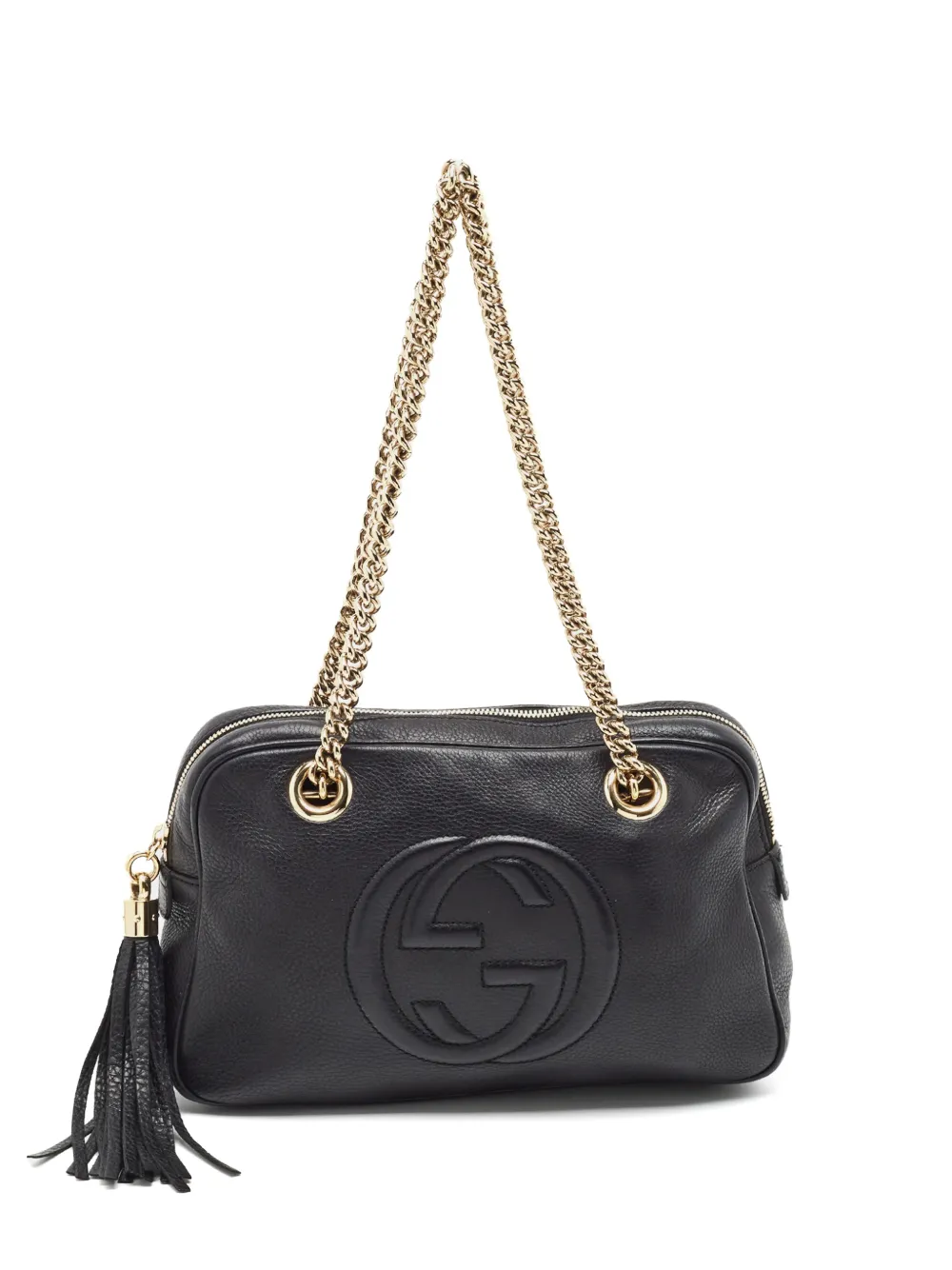 Gucci Pre-Owned medium Soho tassel shoulder bag - Nero