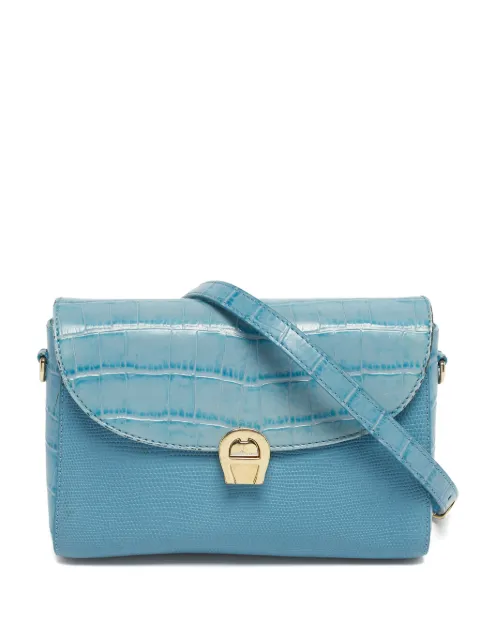 Aigner Vintage bandolera Genoveva de piel en relieve