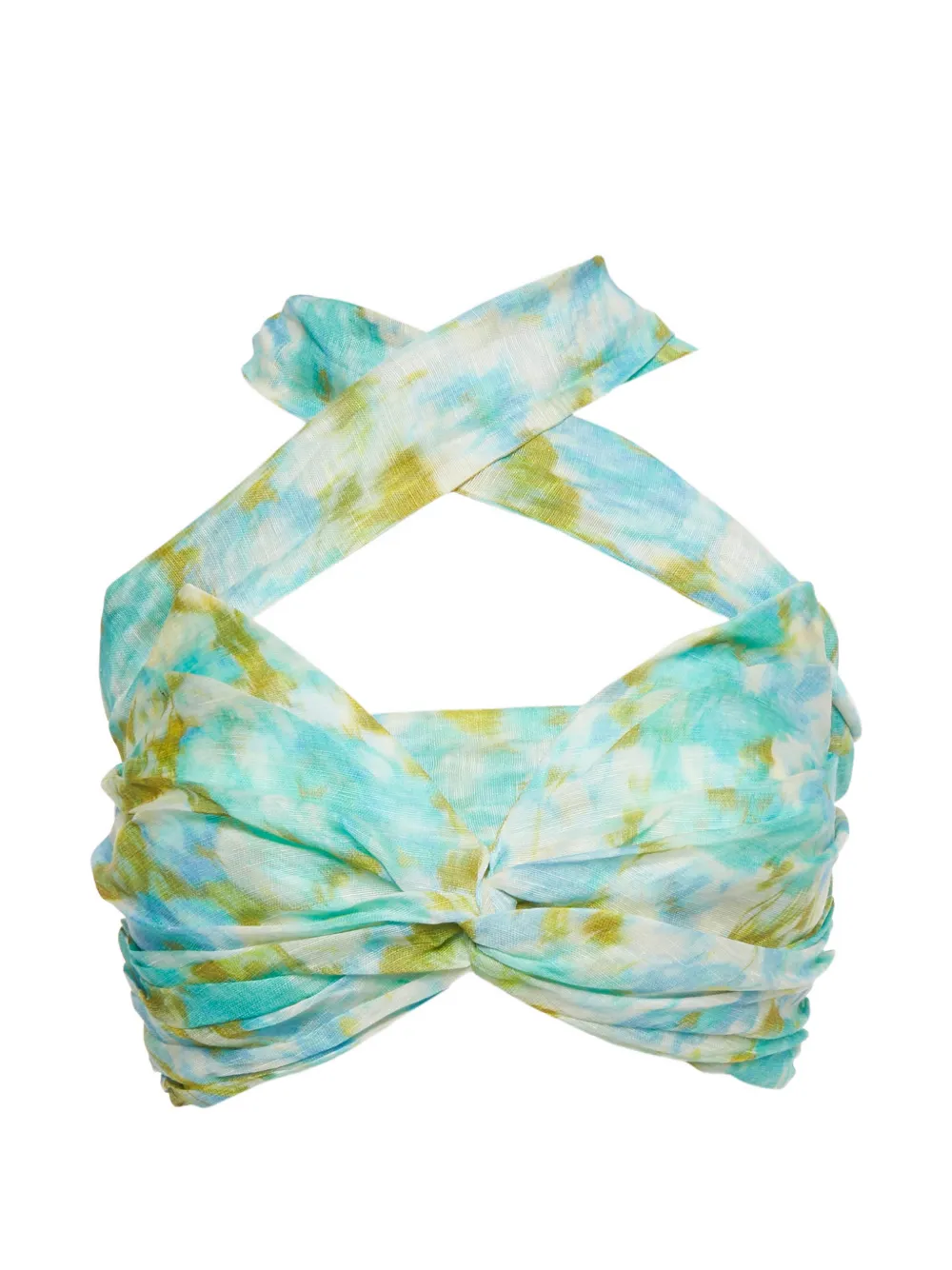 ZIMMERMANN abstract-print crop top - Green