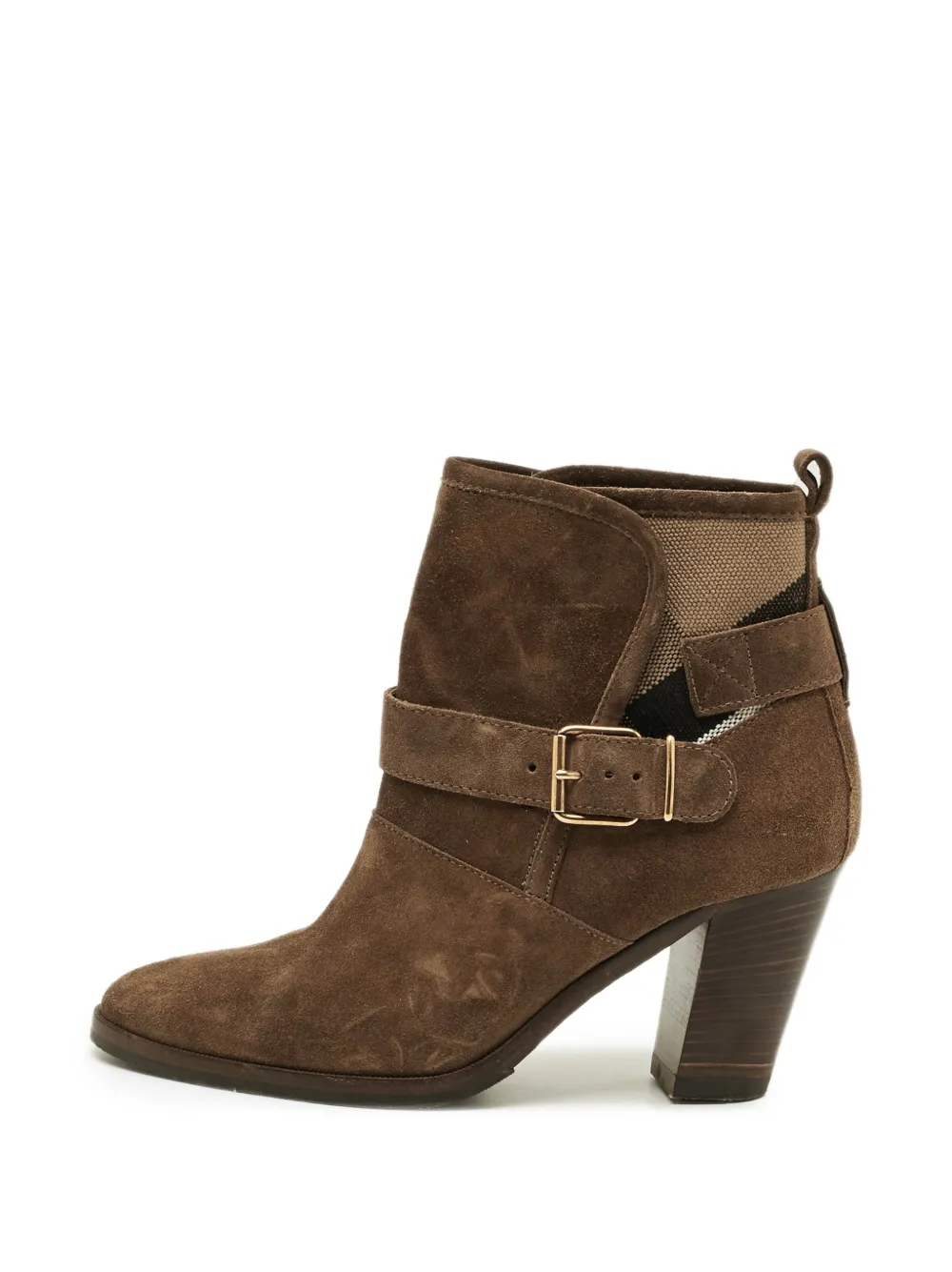 Burberry Pre-Owned Larina buckled ankle boots - Braun