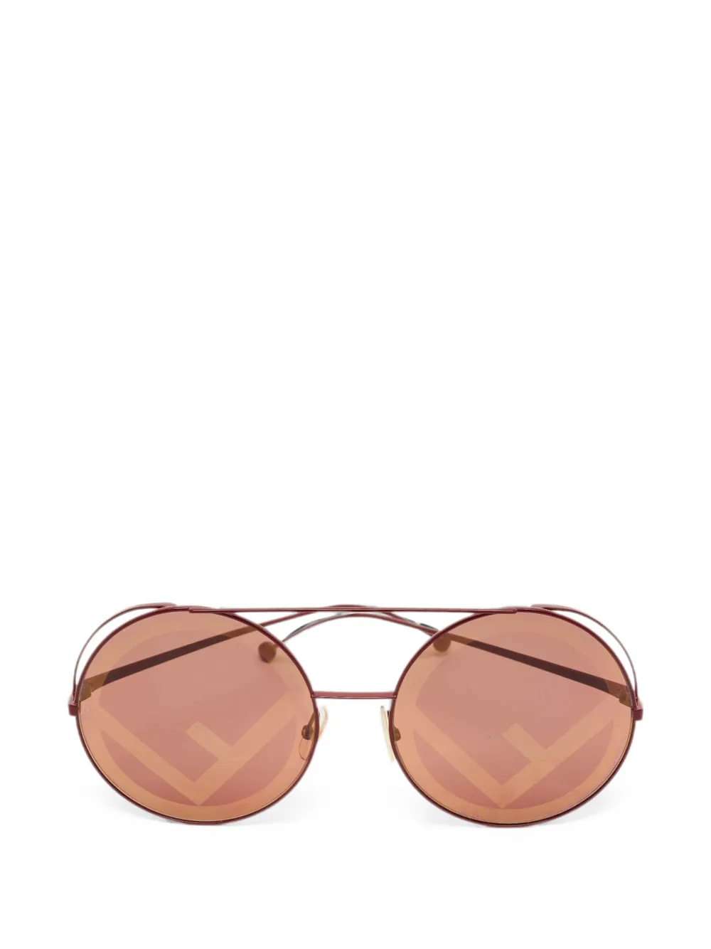 Fendi Pre-Owned round-frame sunglasses - Rosso