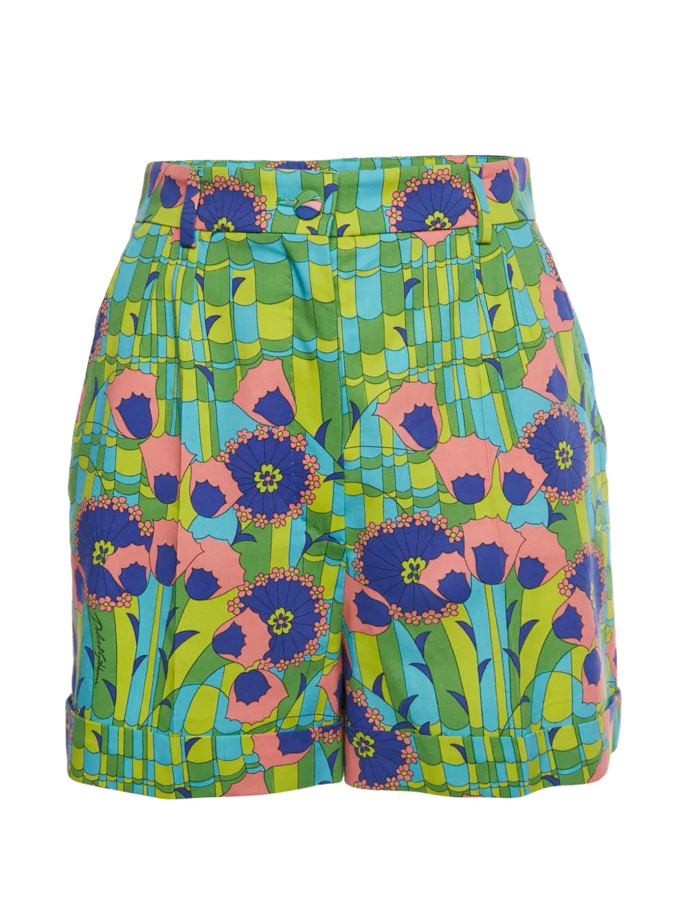 Dolce & Gabbana Pre-Owned floral-print shorts - Verde