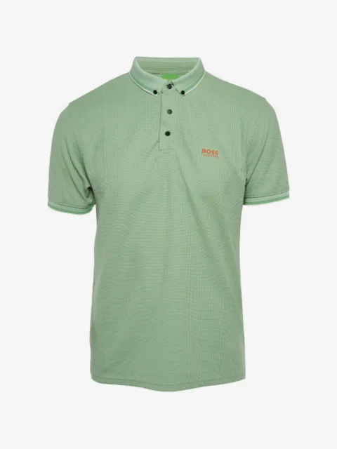 BOSS mesh jersey polo T-shirt