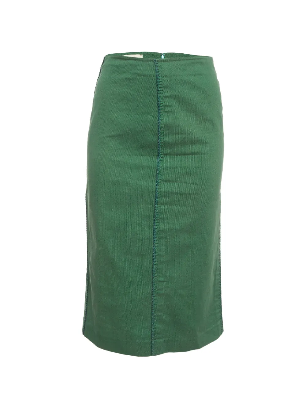Fendi Pre-Owned embroidered-detailing cotton skirt - Grün