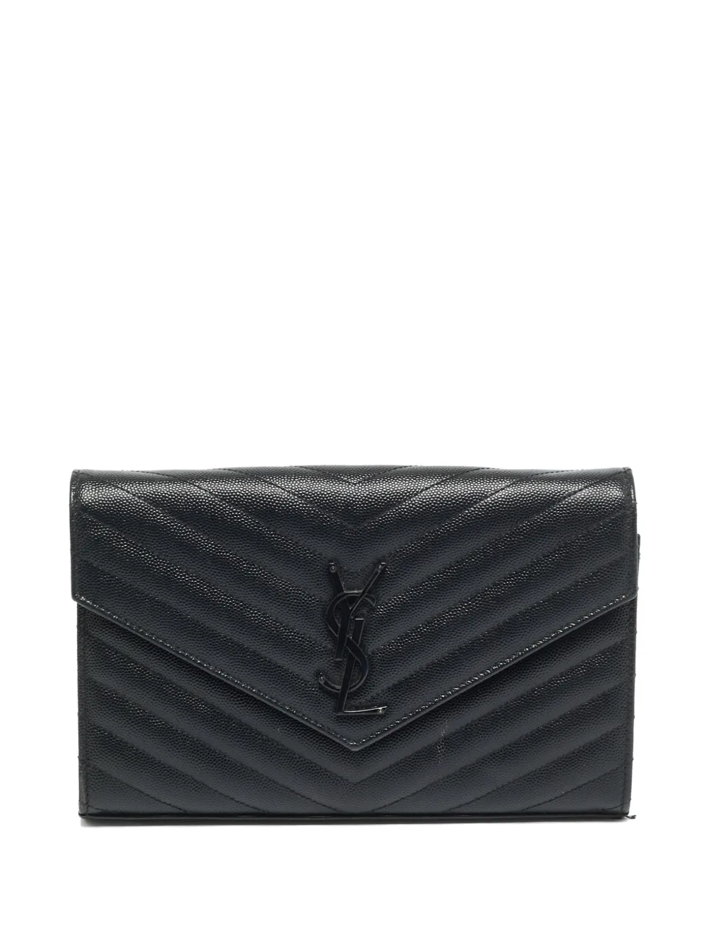 Saint Laurent Pre-Owned 2017 Envelope Cassandre wallet - Nero