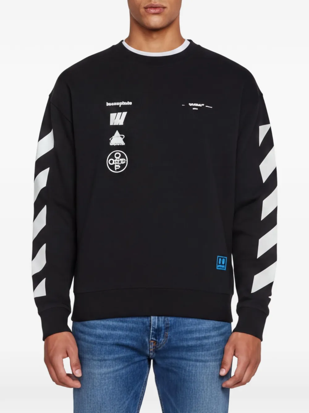 Off-White Pre-Owned Diag Mariana de Silva sweatshirt - Nero