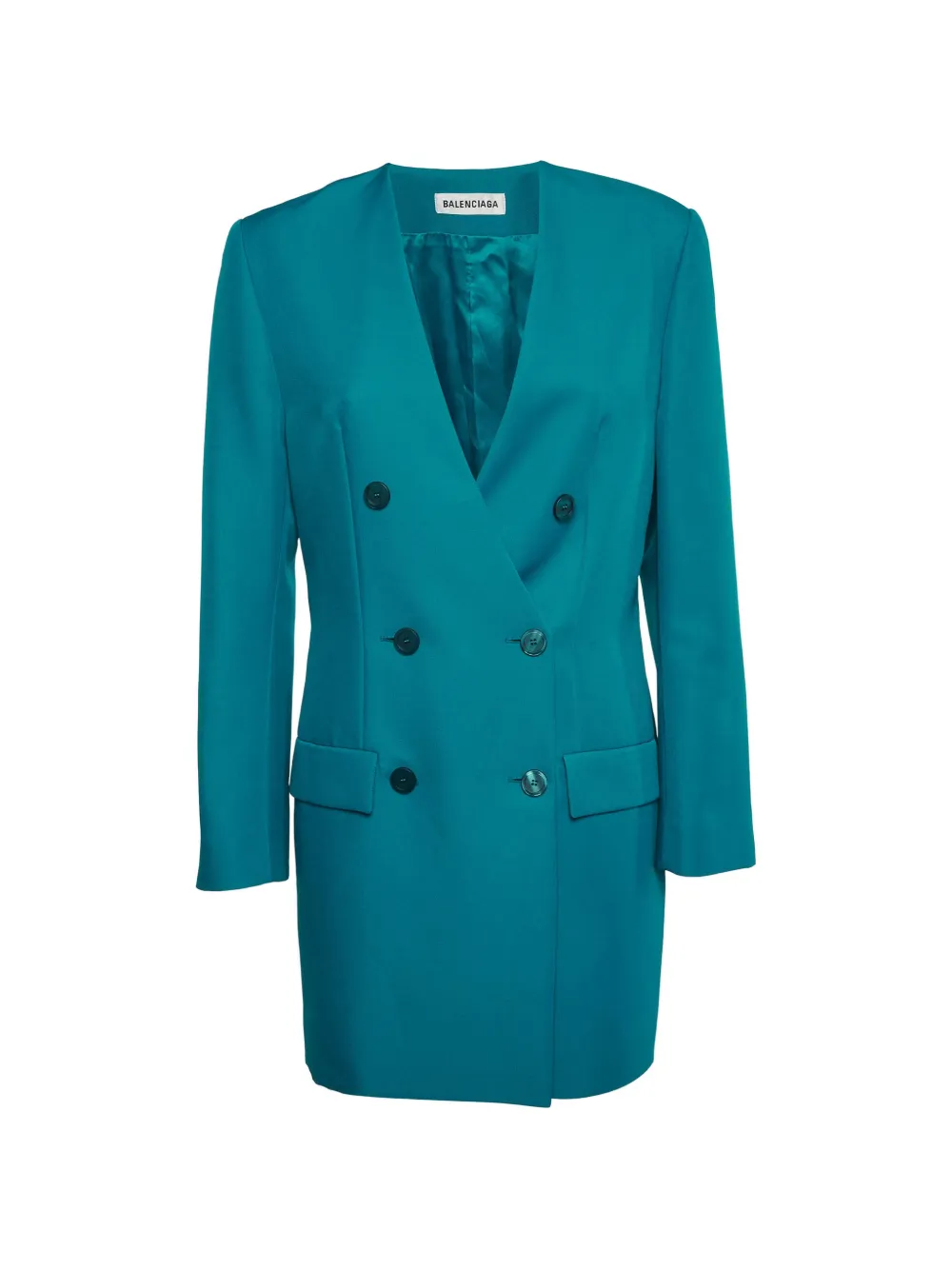 Balenciaga Pre-Owned double-breasted blazer dress - Blu