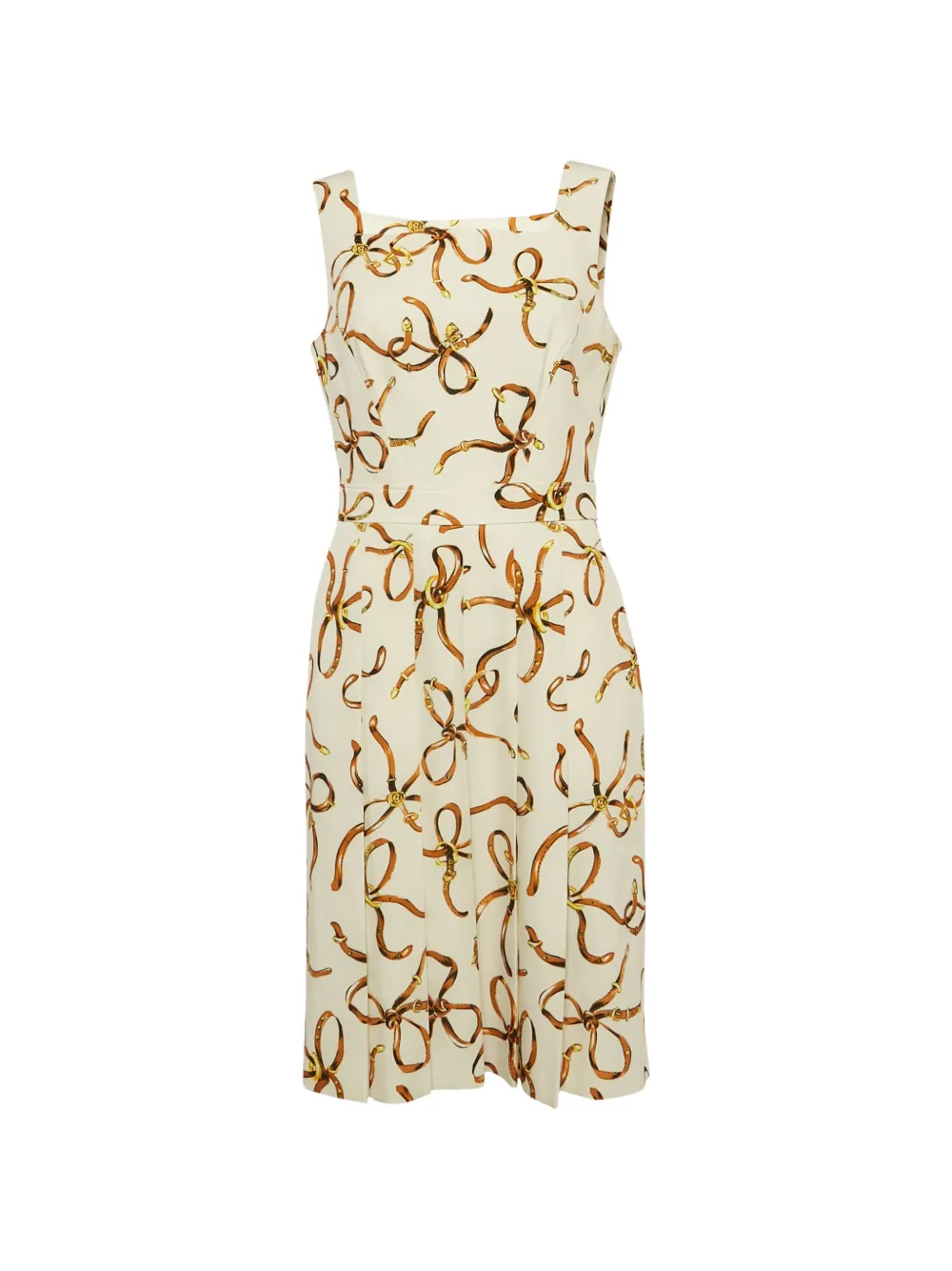 Moschino Pre-Owned bridal bow-print mididress - Toni neutri