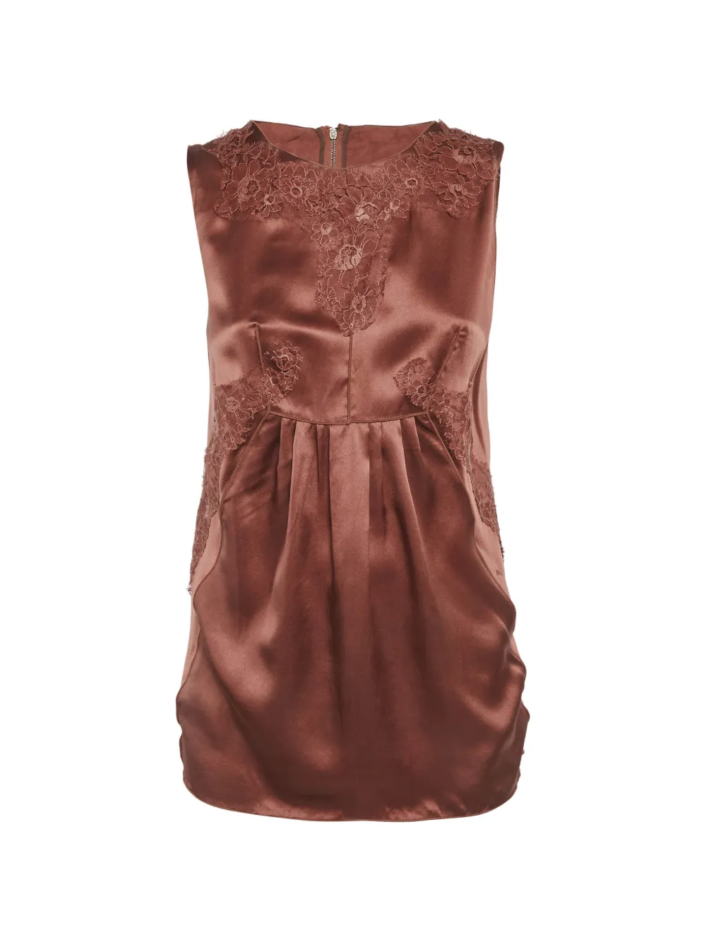 Dolce & Gabbana Pre-Owned Top con dettaglio in pizzo - Marrone
