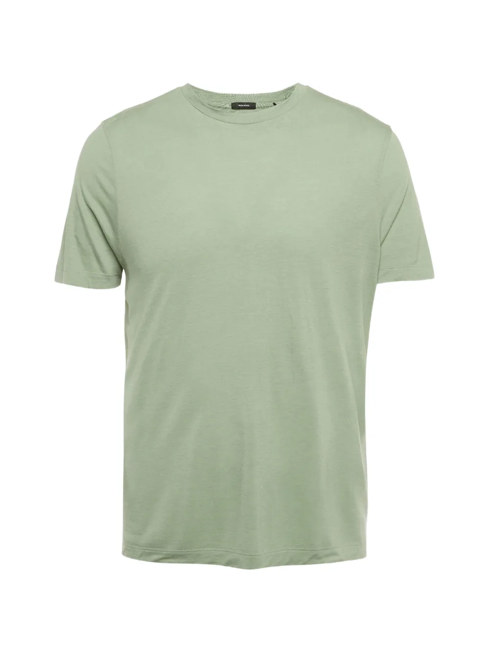 BOSS T-shirt Tech Wool girocollo - Verde