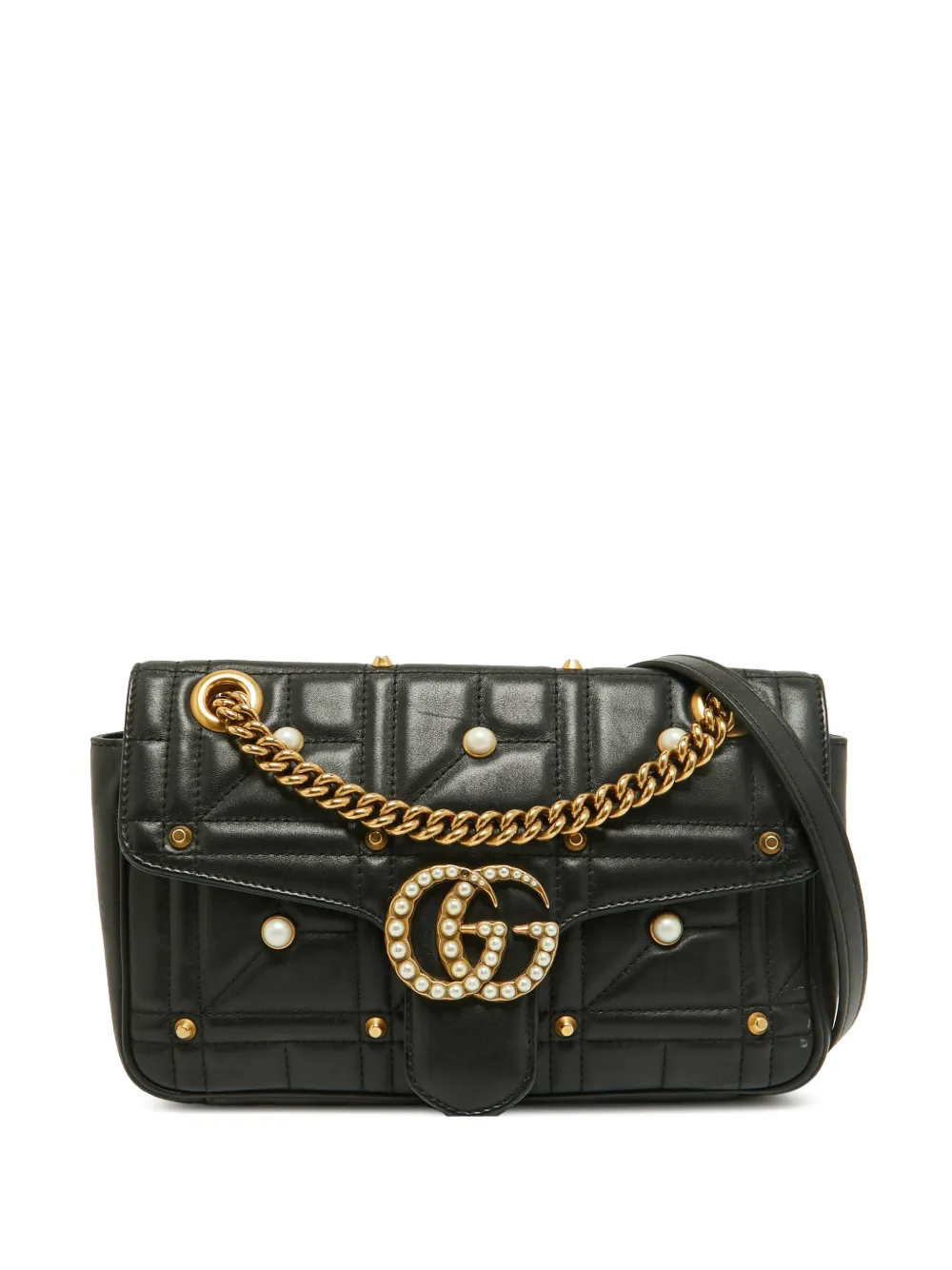 Gucci Pre-Owned GG Marmont crossbody bag - Nero