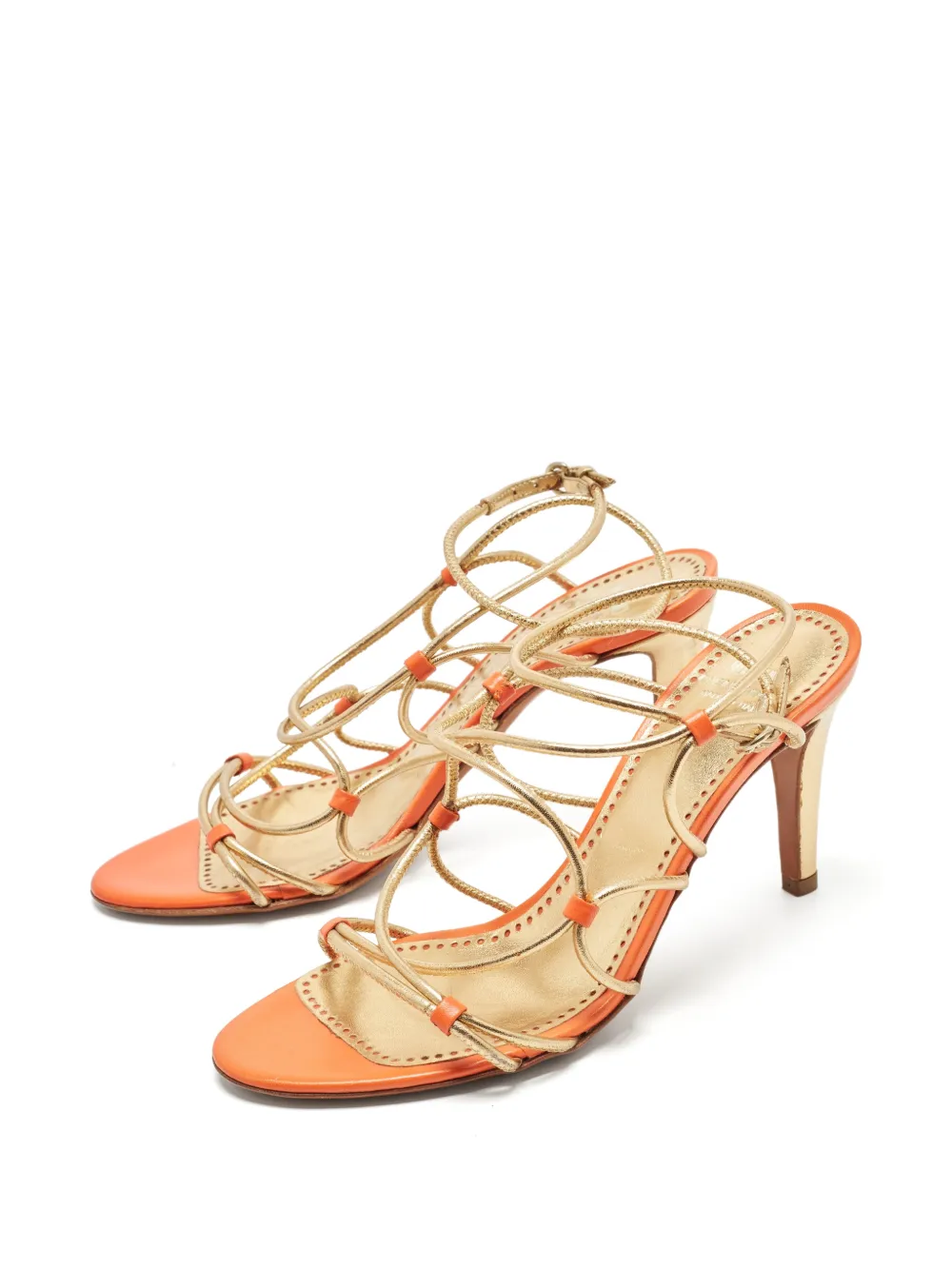 Moschino Pre-Owned strappy open-toe sandals - Oro