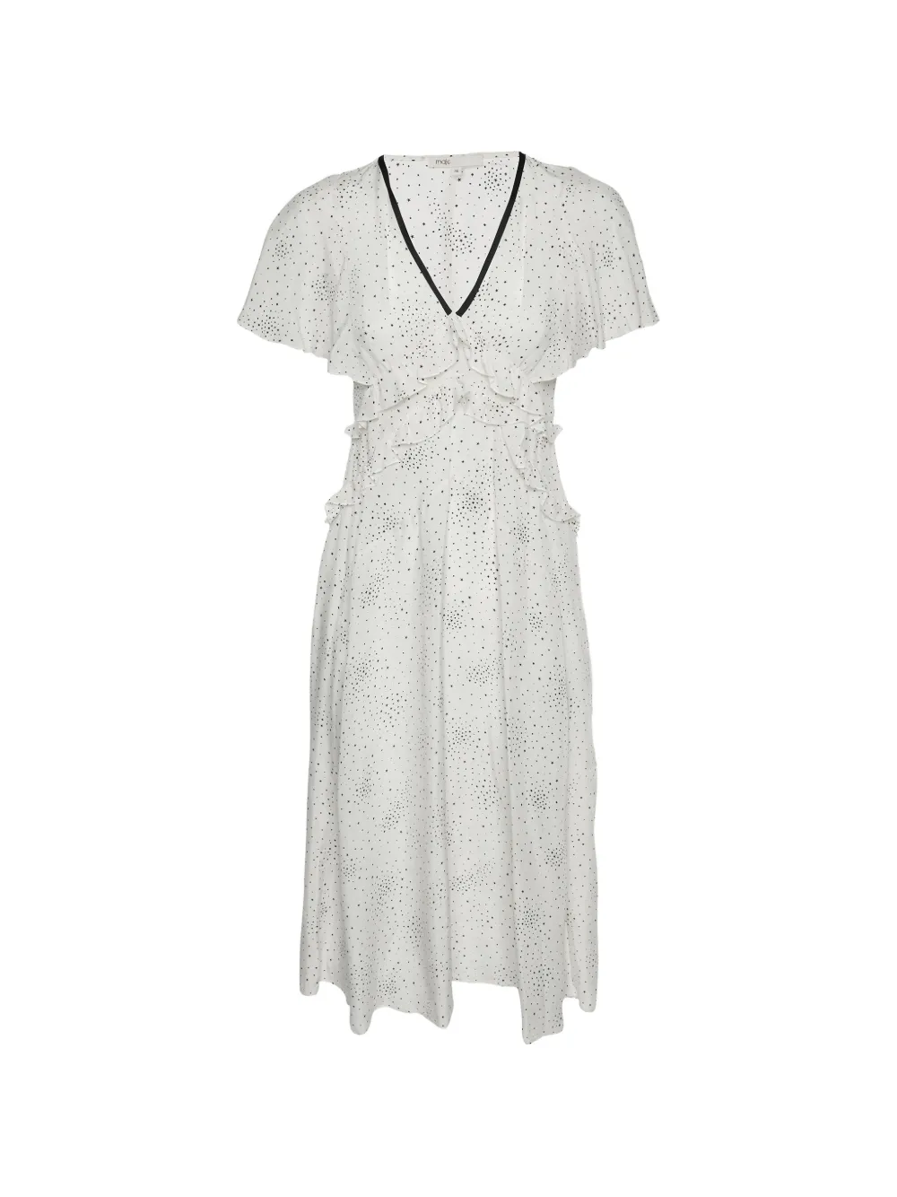 Maje ruffled midi dress - Bianco